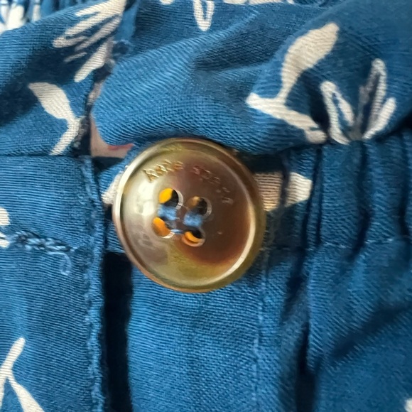 Kate Spade Macaw Blue Floral Romper - Size M - NWT - Picture 10 of 12